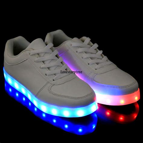 Unisex luz LED Con Cordones Luminoso Zapatos Ropa ...
