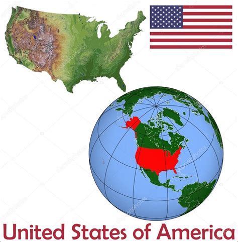 United States globe location — Stock Vector © JRTBurr ...