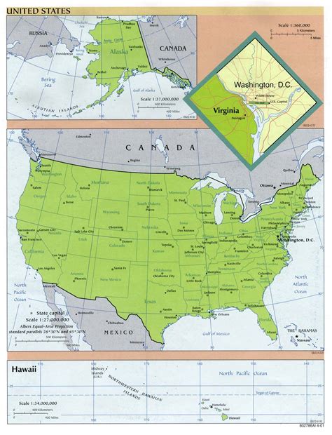 United States Maps print and travel maps