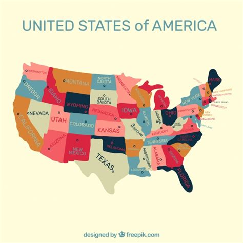 United states of america map background Vector | Free Download