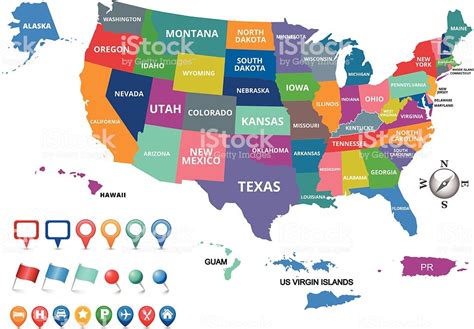 United States Of America Map Stock Vector Art & More ...