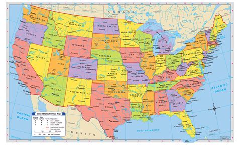 United States Of America Political Map