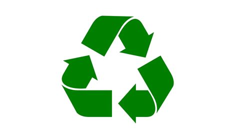 Universal recycle icon. Loopable animation with rotating ...