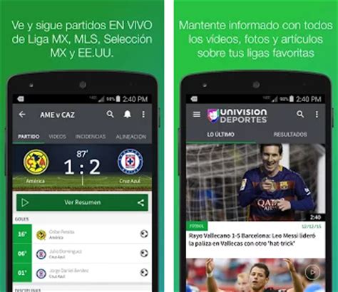 Univision Deportes: Liga MX, MLS, Fútbol En Vivo Apk ...