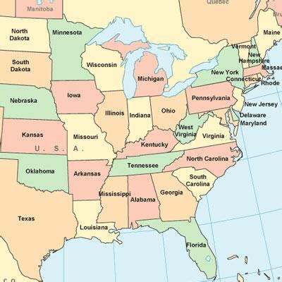 US Capitals Map Quiz