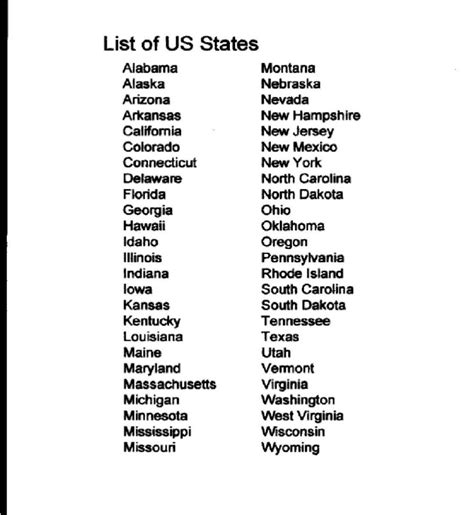 US Map with States and Capitals List, Worksheets ...