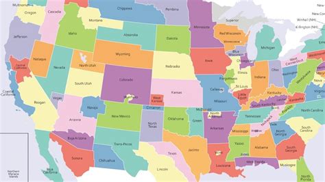 US Secession Map of 124 States   YouTube