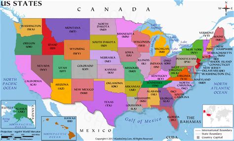 US State Map HD