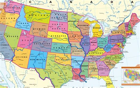 USA political map | einfon
