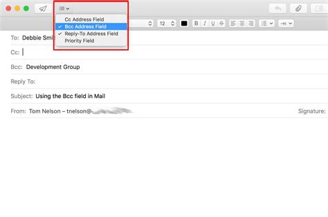 Use Mac Mail BCC Option to Send Email to Groups