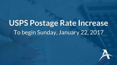 USPS Announces 2017 Postage Rate Increase – Access Worldwide