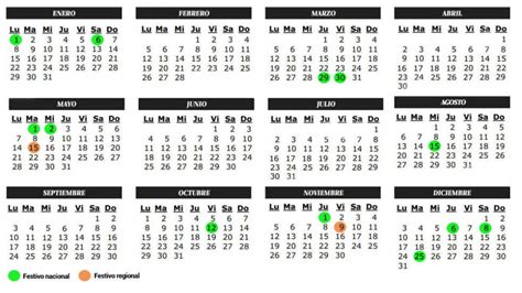 Vacaciones: Calendario laboral 2018 para Madrid: todos los ...