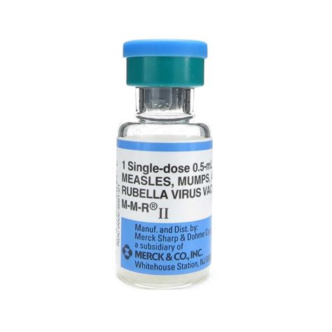 Vaccine, MMR Measles/Mumps/Rubella, SDV Vial  1 vial MMR ...