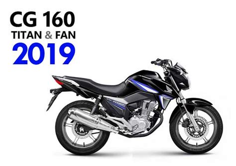 Vai mudar! Honda CG 160 modelo 2019   Veja as novidades ...