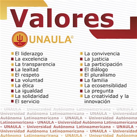 Valores | Universidad Autónoma Latinoamericana