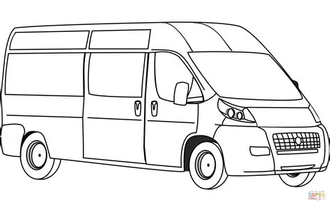 Van coloring page | Free Printable Coloring Pages