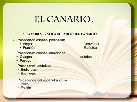 Variedades del español, dialectos y el canario