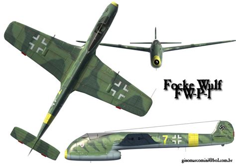 Varios prototipos raros de aviones alemanes de la II ...