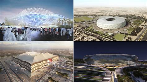 Vea los espectaculares estadio que Qatar contruye para su ...