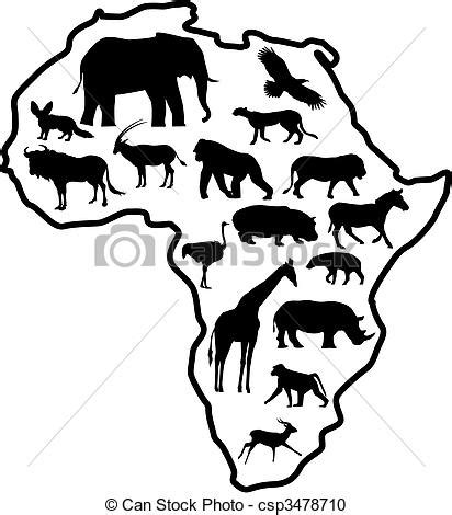 Vector Clipart van afrika, dier   Animal, Africa ...
