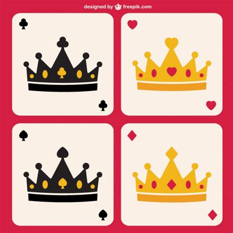 Vector coronas de póquer | Descargar Vectores gratis