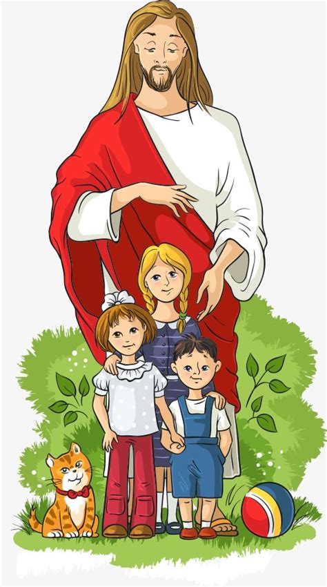 Vector Jesús Y Los Niños, Niño, Jesus, Los Niños De ...