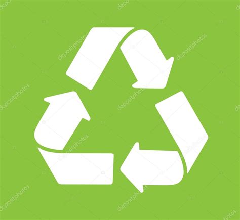 Vector logo verde reciclar — Vector de stock © pkproject ...