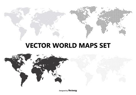 Vector World Map Set   Download Free Vector Art, Stock ...
