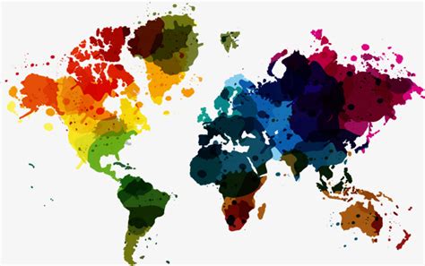 Vectores De Color Mapa Del Mundo, Mapa Del Mundo, Mapa ...