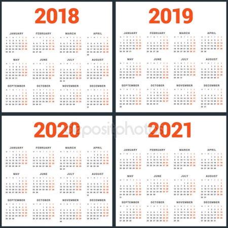 Vectores de stock de Calendario 2019, ilustraciones de ...