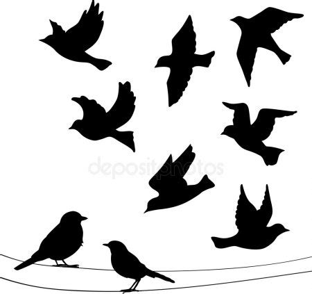 Vectores de stock de Icono de imagen de aves volando ...