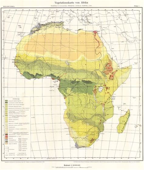 Vegetation map of Africa 1963