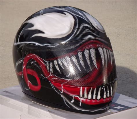 Venom Custom Airbrush Painted motorcycle helmet | eBay