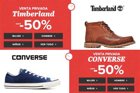 venta privada converse y timberland sarenza chollos ...