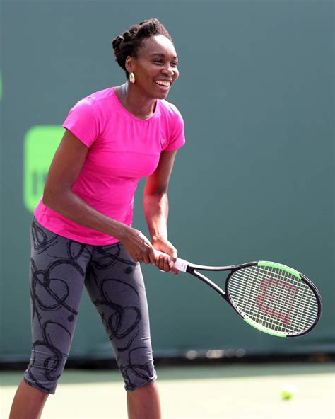 Venus Williams On The Practice Court   Miami Open in Key ...