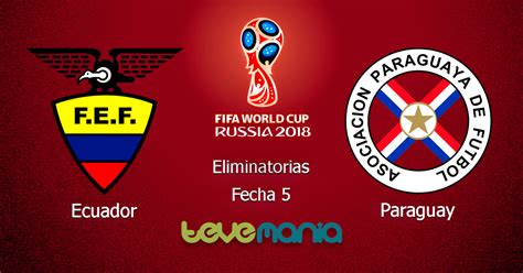 Ver Ecuador vs Paraguay en Vivo por CMD   Eliminatorias ...
