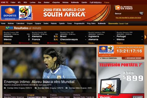 Ver el mundial por internet en TelevisaDeportes.com