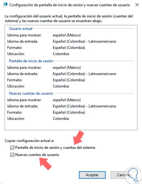 Ver idioma por defecto y copiar configuración de región ...