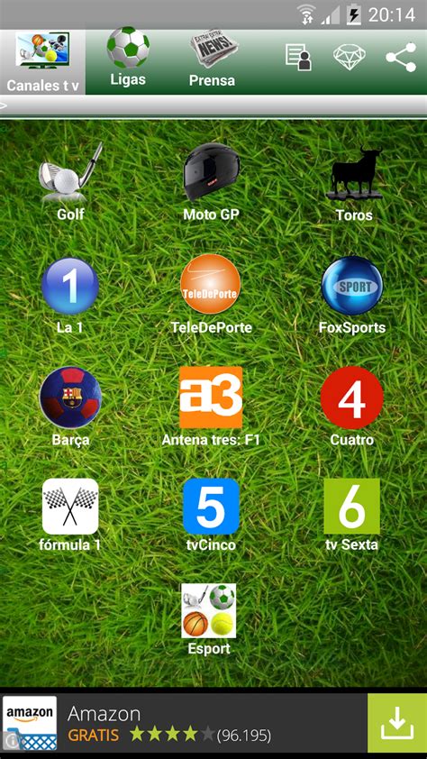 Ver Liga Espanola en tu Android  Gol tv, canal+, Fox Sport