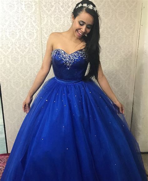 Vestido De Debutante Azul Royal   2 Em 1  festa De 15 Anos ...