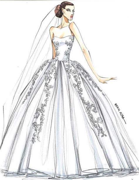 vestidos en dibujos de novia   Buscar con Google | Dibujos ...