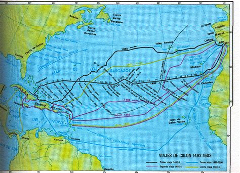 Viajes de exploración de Cristóbal Colon   Monografias.com