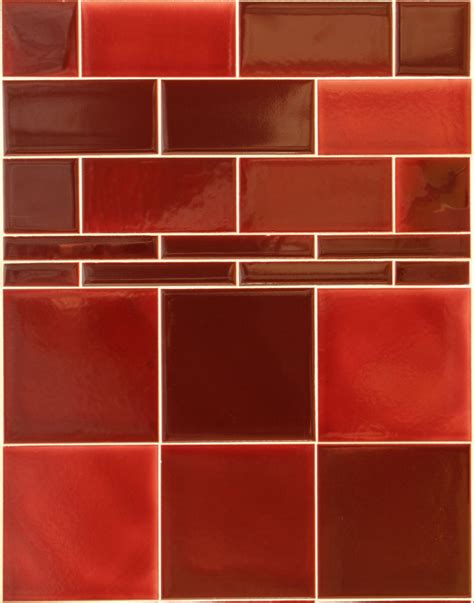 Victorian Dark Red Wall Tiles