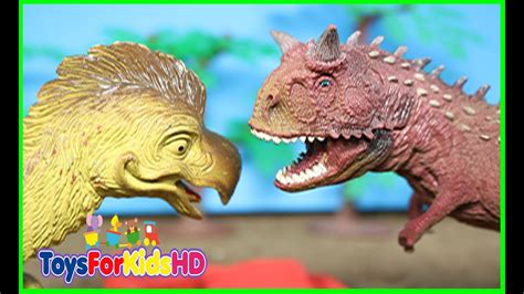 Videos de Dinosaurios para niños Carnotauro v/s Oviraptor ...
