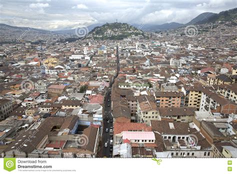 View Of Quito Capital City Of Ecuador Stock Photo   Image ...