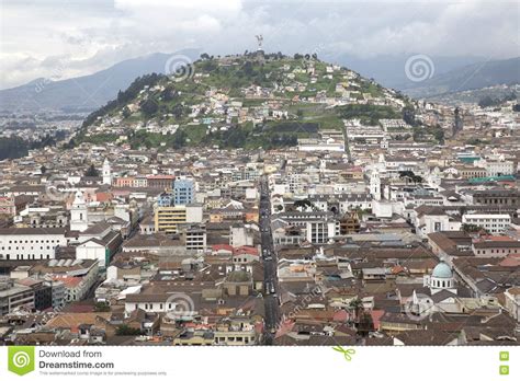 View Of Quito Capital City Of Ecuador Stock Photo   Image ...