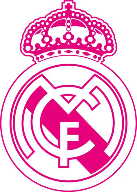 Vinilo escudo Real Madrid Fucsia   VinilosLowCost.es