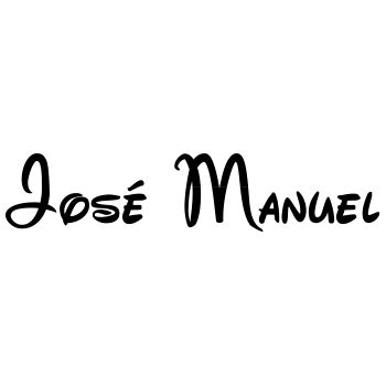 Vinilos con nombre José Manuel en tipo de letra de estilo ...