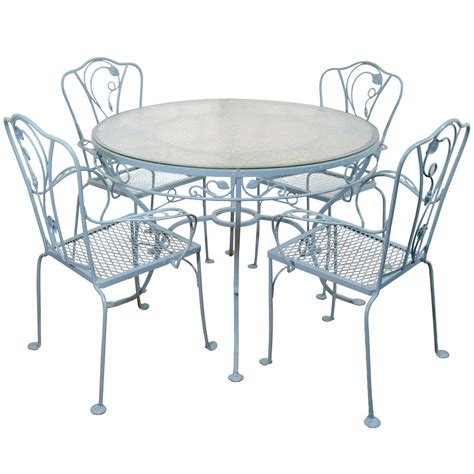 Vintage Wrought Iron Kitchen Table And Chairs   Vintage ...