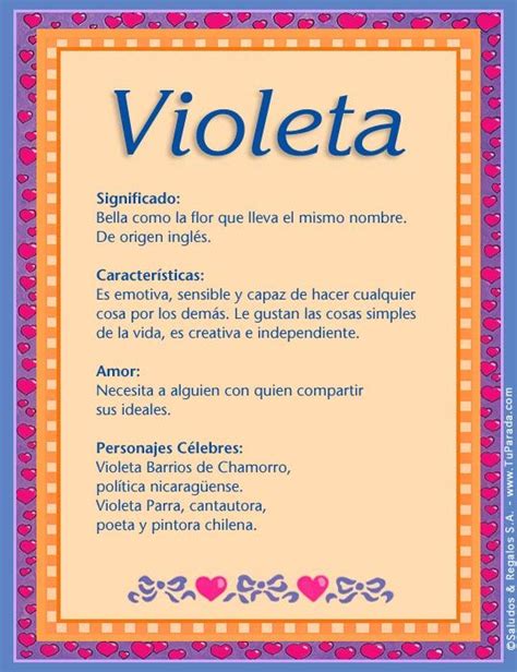 Violeta, imagen de Violeta | significado de nombres ...